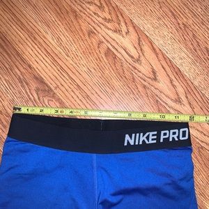 Royal Blue Nike Pro Spandex Shorts 